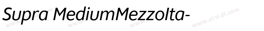 Supra MediumMezzoIta字体转换